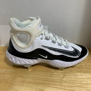 Nike‎ Alpha Huarache Elite 4 Mid Baseball Cleats White Tint FD2744-101 Men’s 7